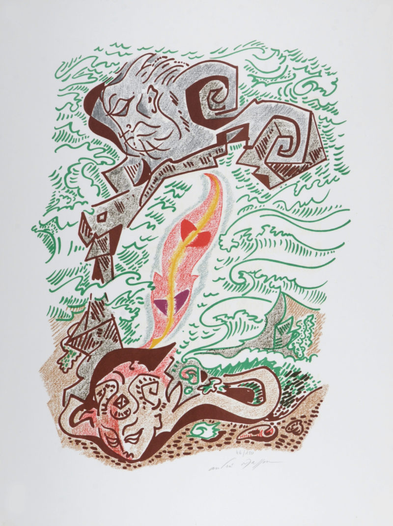 Andre Masson - Sonnets de Louise Labé #7, 1972 - Hand signed! - Image 2