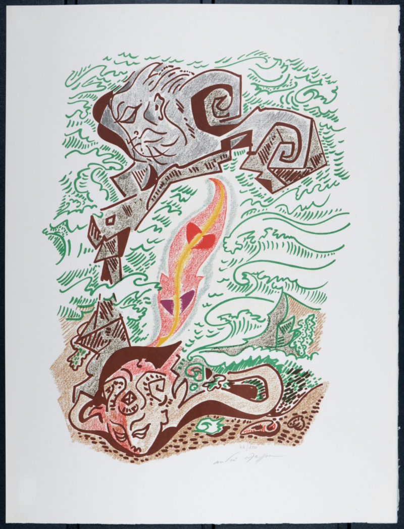 Andre Masson - Sonnets de Louise Labé #7, 1972 - Hand signed! - Image 3