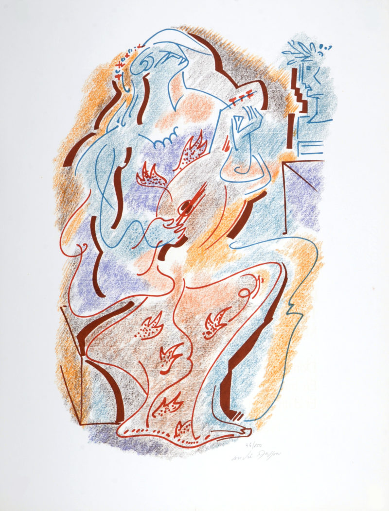 André Masson - Sonnets de Louise Labé #5, 1972 - Hand signed! - Image 2
