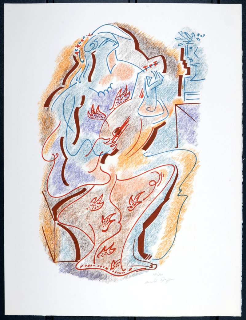 André Masson - Sonnets de Louise Labé #5, 1972 - Hand signed! - Image 3