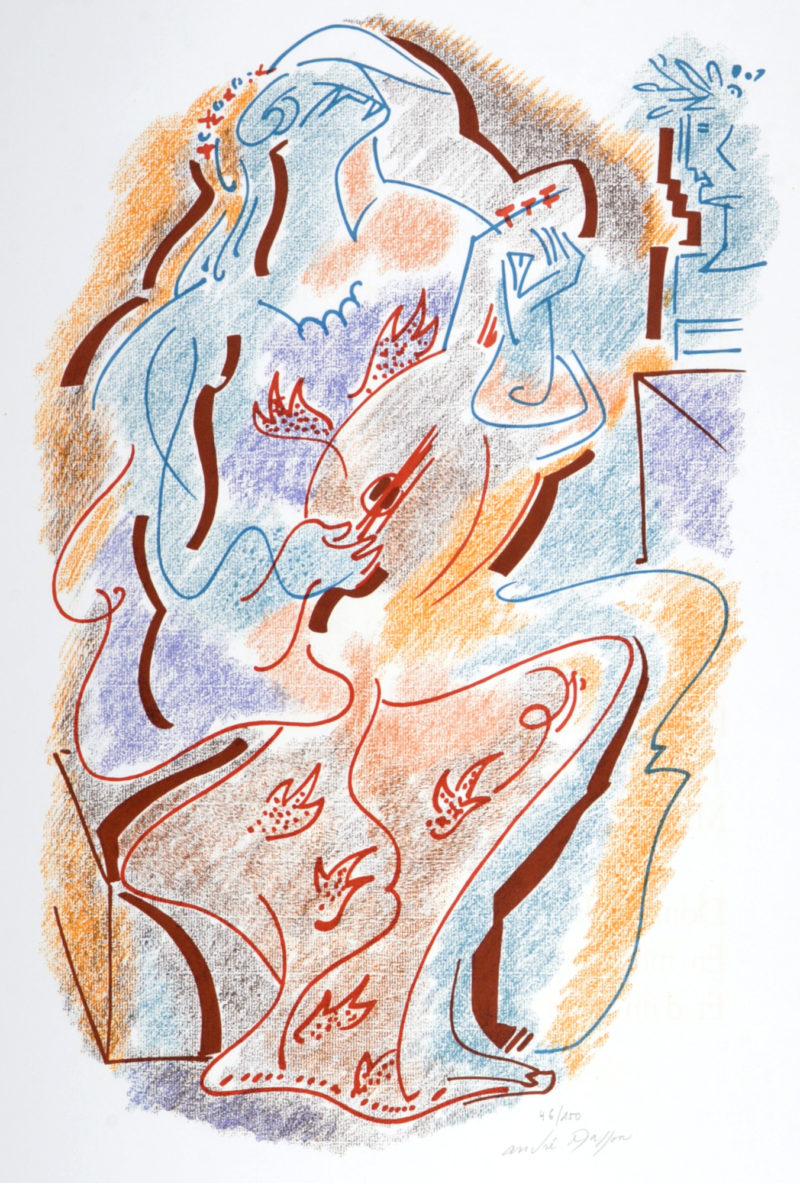André Masson - Sonnets de Louise Labé #5, 1972 - Hand signed!