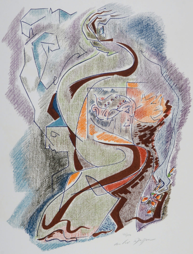 André Masson - Sonnets de Louise Labé #1, 1972 - Signé à la main !