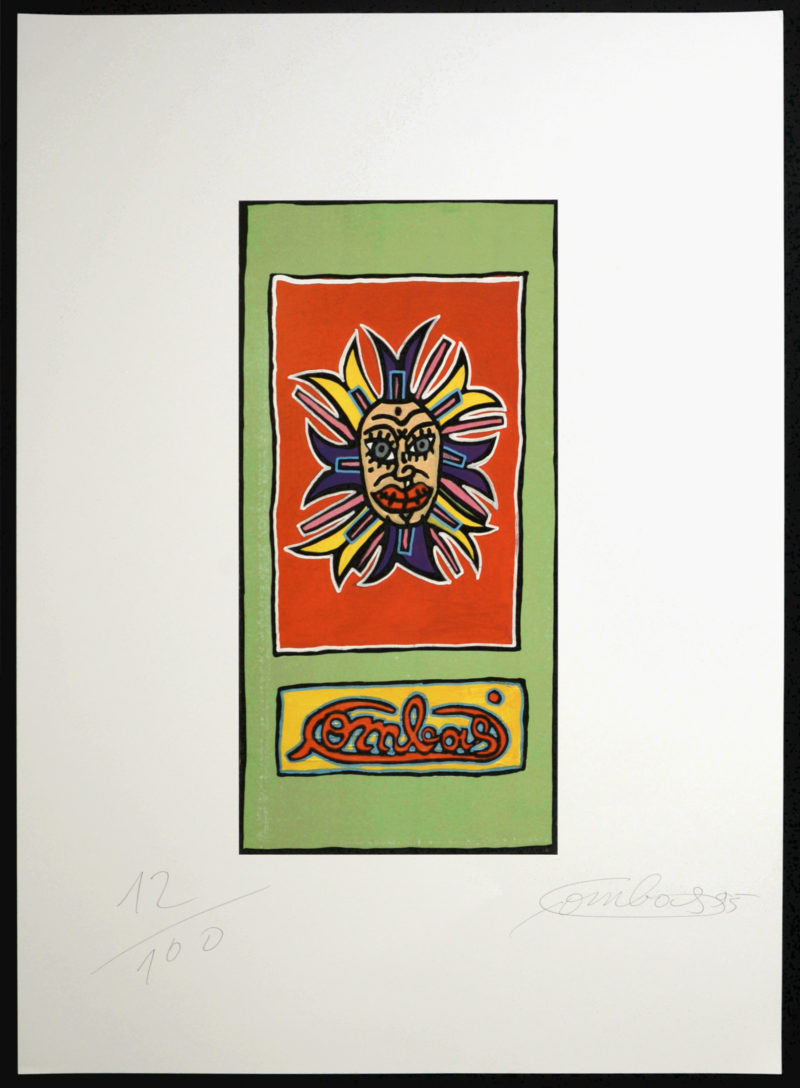 Robert Combas - Visage, 1995 - Signé à la main – Image 2