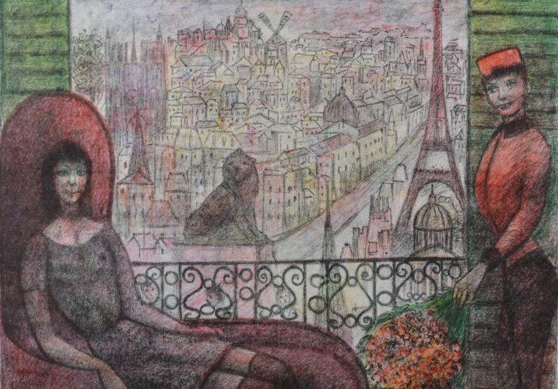 Edouard Goerg - Du balcon, 1964
