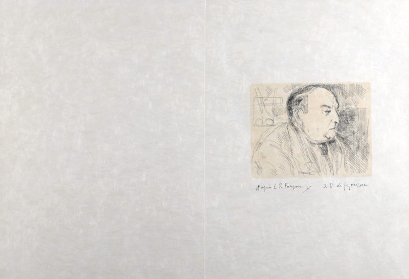 André Dunoyer de Segonzac - Portrait de Léon-Paul Fargue, 1964