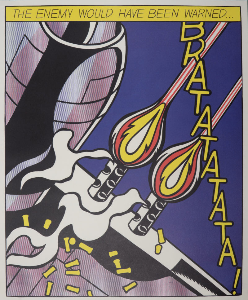 Roy Lichtenstein - As I opened Fire, 1966 - Triptych (3 panels) - Image 12