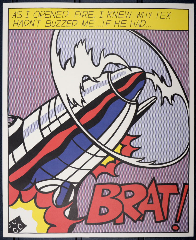 Roy Lichtenstein - As I opened Fire, 1966 - Triptych (3 panels) - Image 8