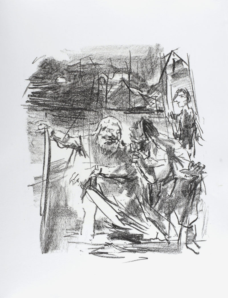 Oskar Kokoschka - Gloucester conduit par un vieil homme, 1963