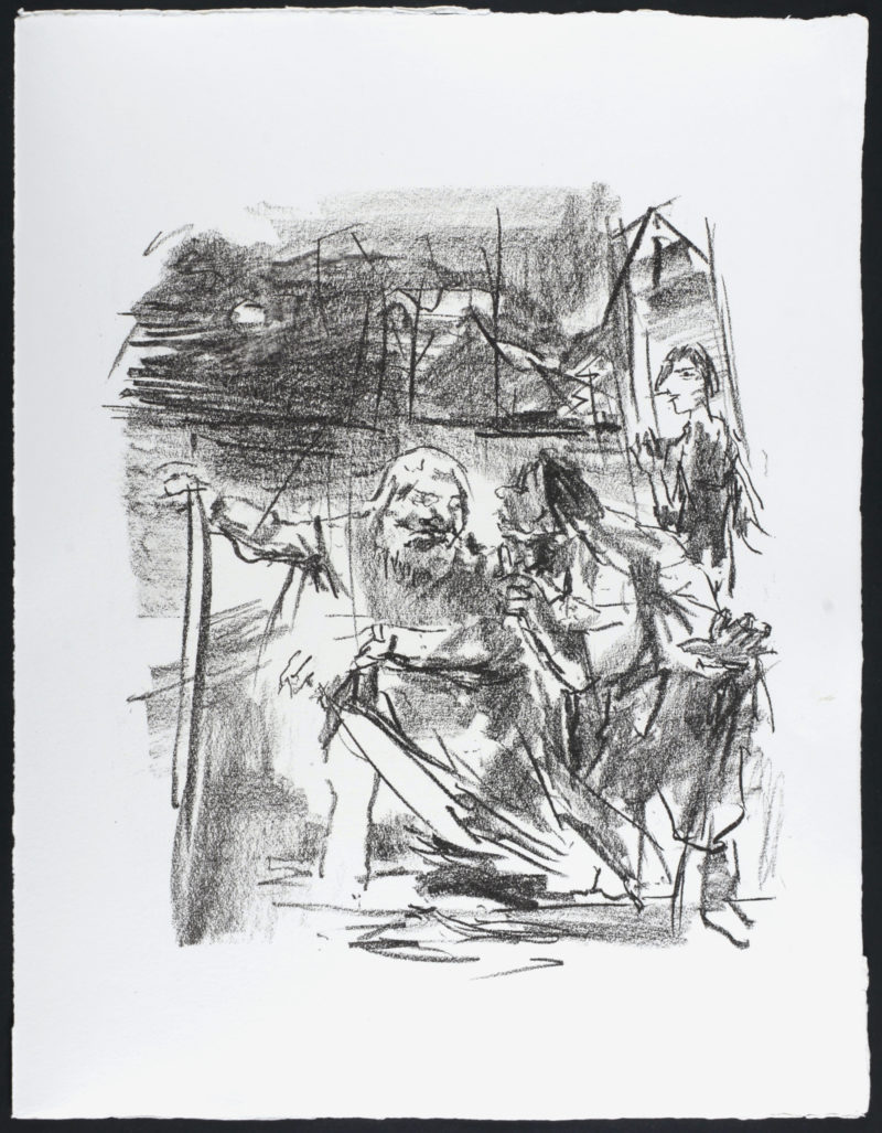 Oskar Kokoschka - Gloucester led by an old man, 1963 - Image 2