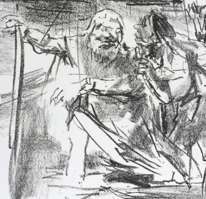 Oskar Kokoschka - Gloucester led by an old man, 1963 - Image 4
