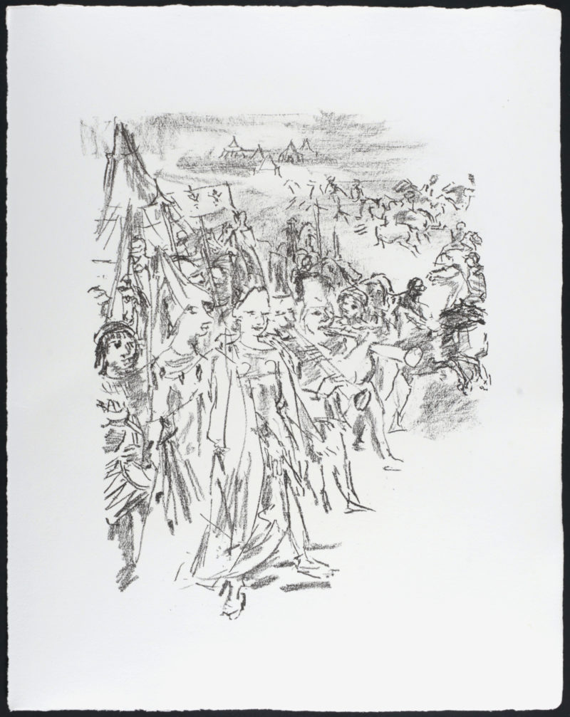 Oskar Kokoschka - Enter with drum and colors, Cordelia and Soldiers, 1963 - Image 2
