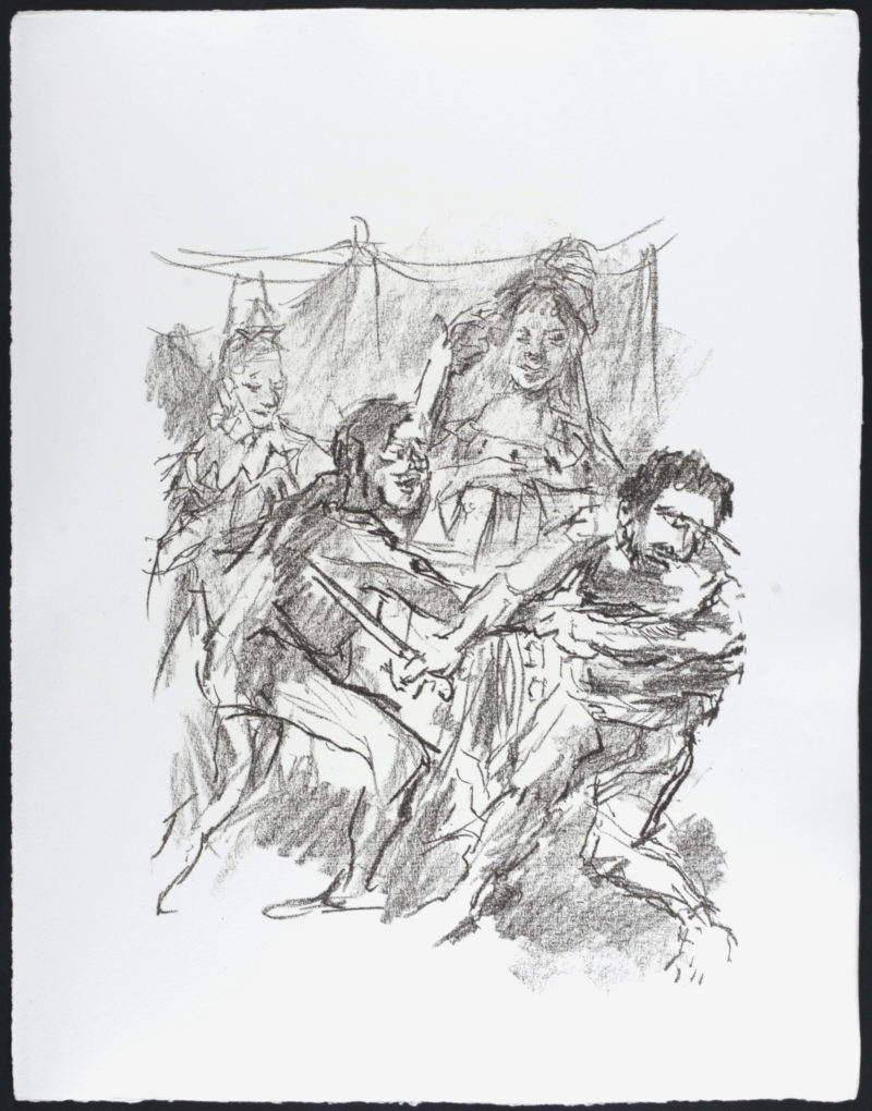 Oskar Kokoschka - Edgar and Edmund fight , 1963 - Image 2