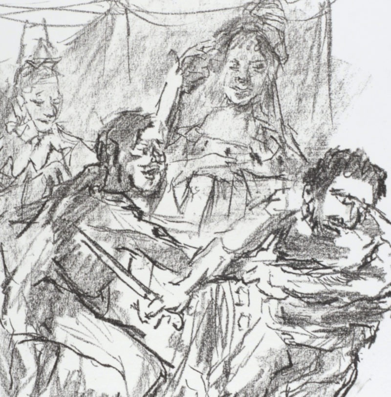 Oskar Kokoschka - Edgar and Edmund fight , 1963 - Image 4