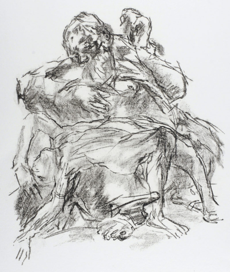 Oskar Kokoschka - Lear with the body of Cordelia, 1963 - Image 3