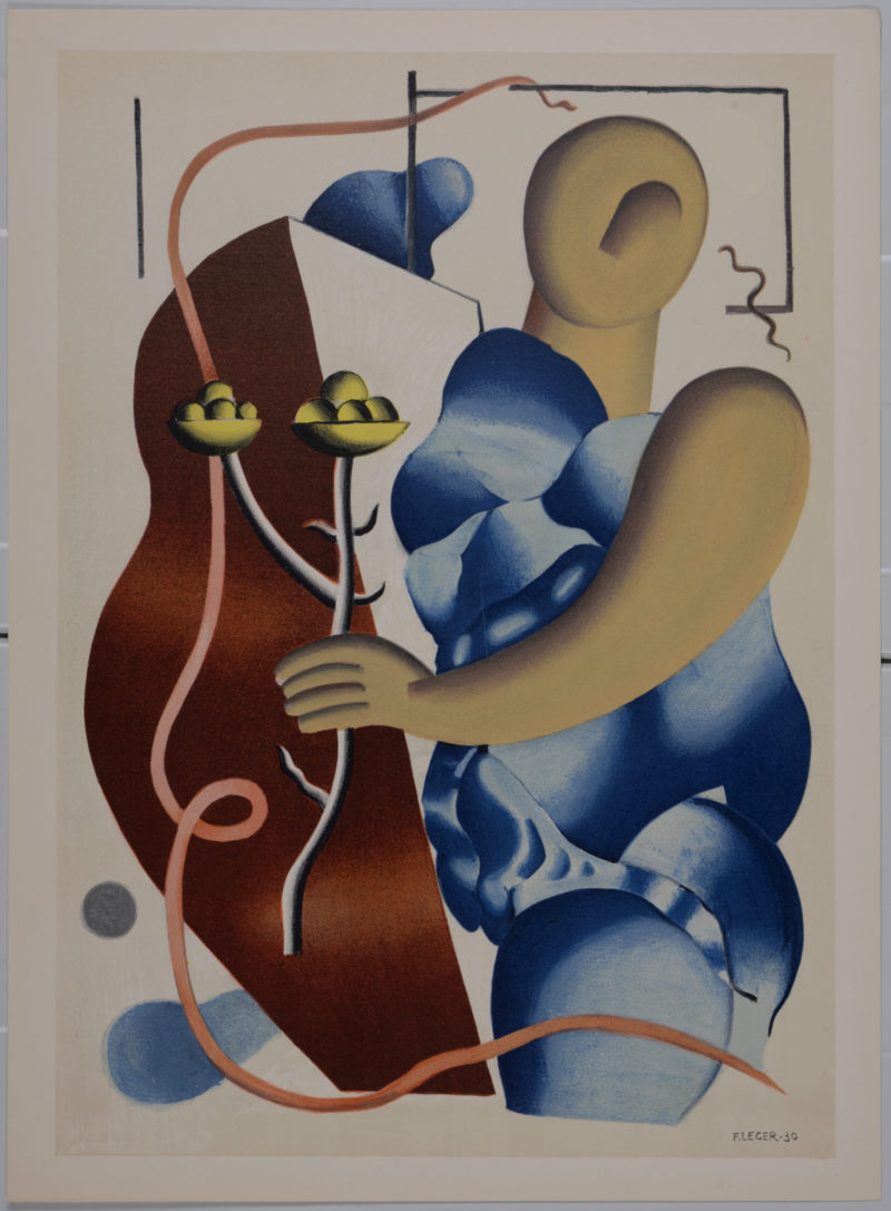 Fernand Léger - Femme tenant une fleur, 1955 - Image 2