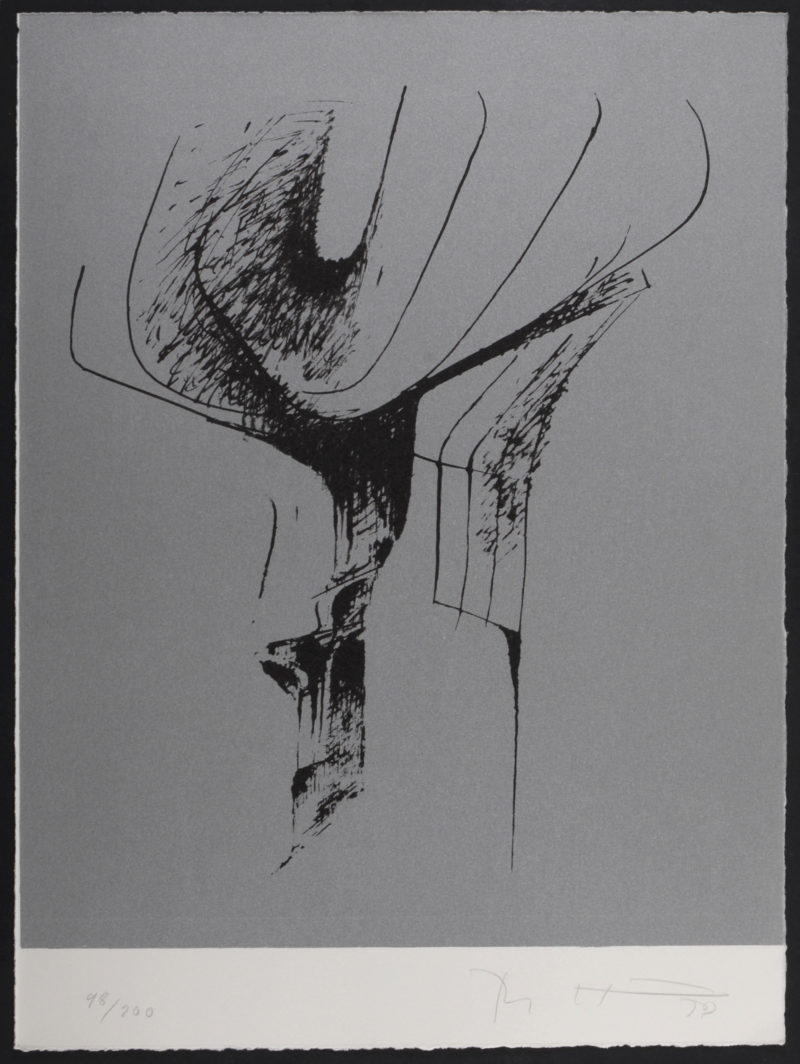 Bernhard Heiliger - Composition, 1972 - Hand-signed - Image 2