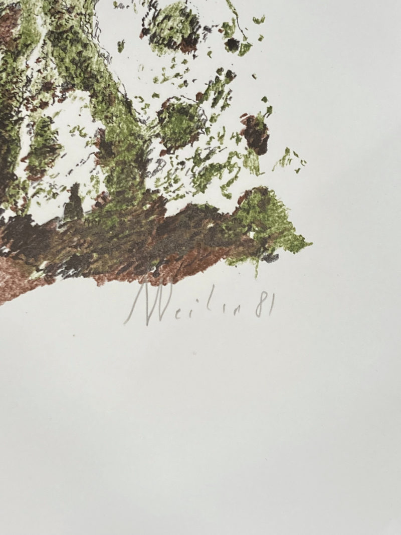 Max Weiler - Composition, 1987 - Hand-signed - Image 4