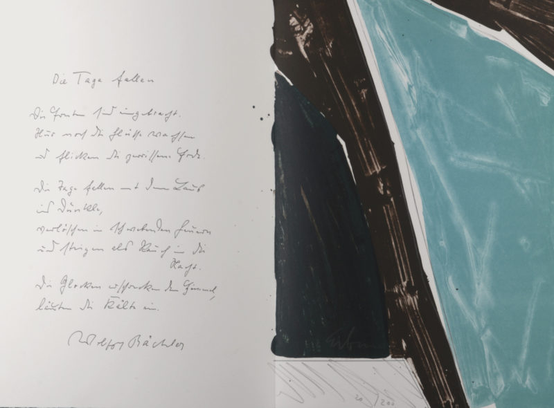 Ulrich Erben - Die Tage Fallen, 1987 - Hand-signed - Image 3