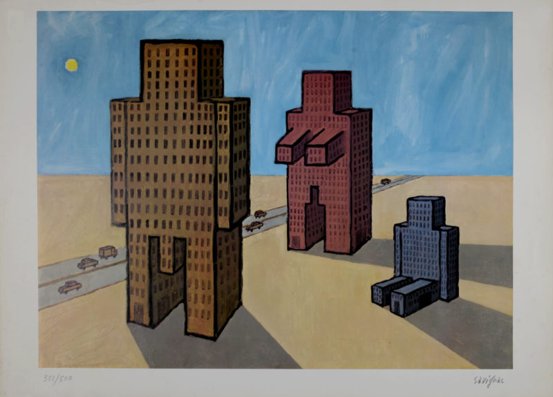 Raymond Savignac - Les grands ensembles, 1971