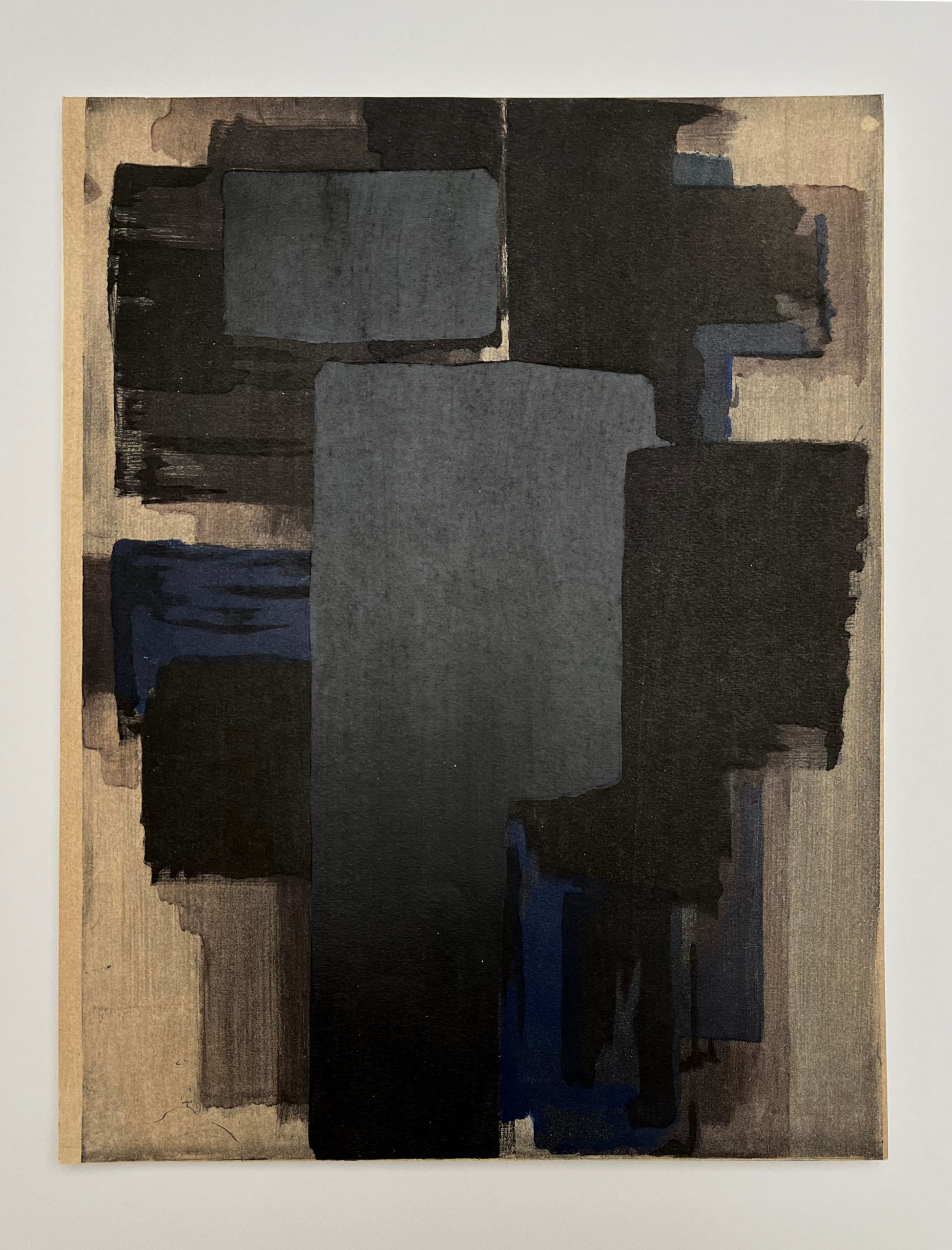 Pierre Soulages - Peinture, 1956 - Encadré ! – Image 2