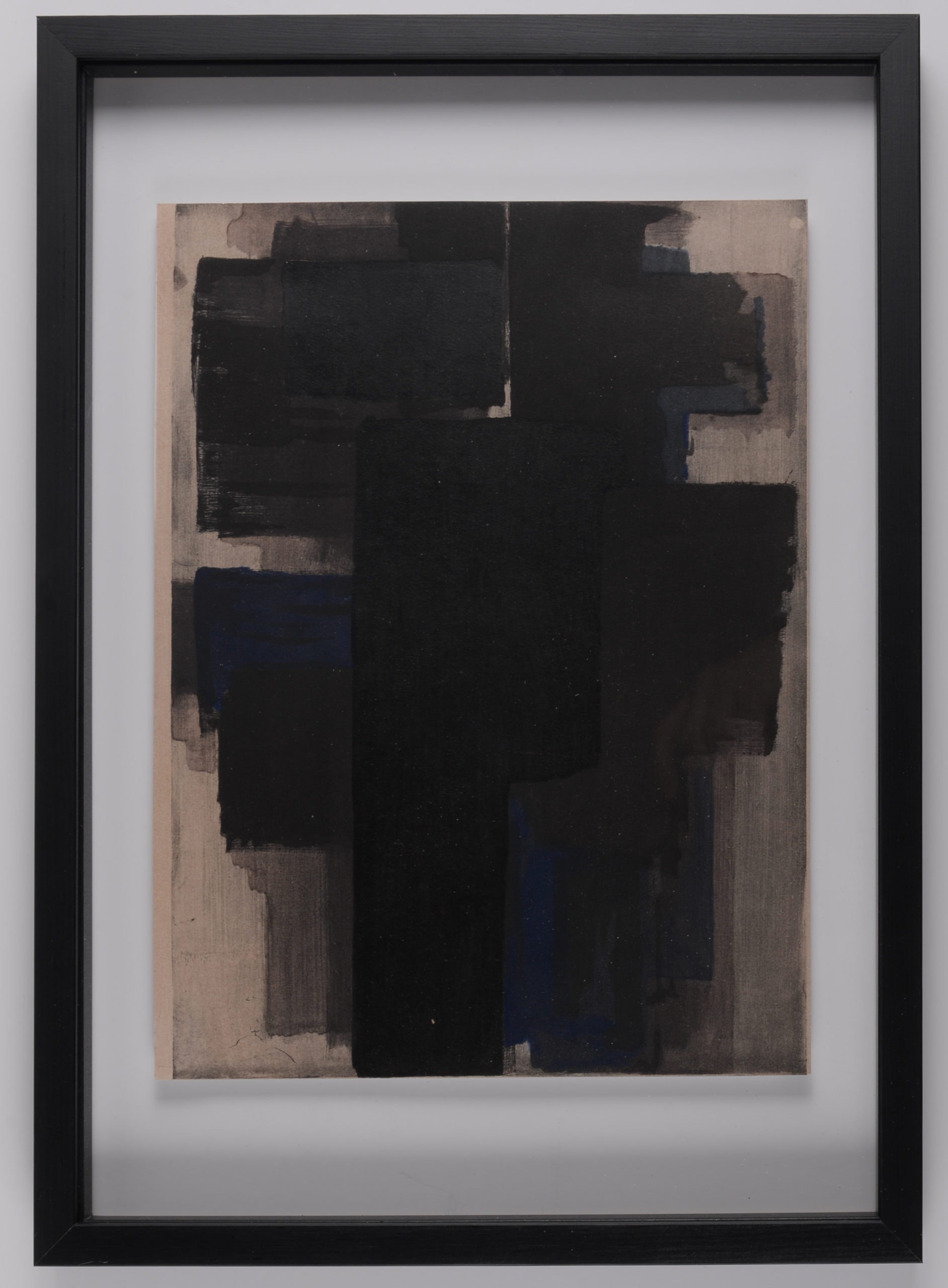 Pierre Soulages - Peinture, 1956 - Encadré ! – Image 3
