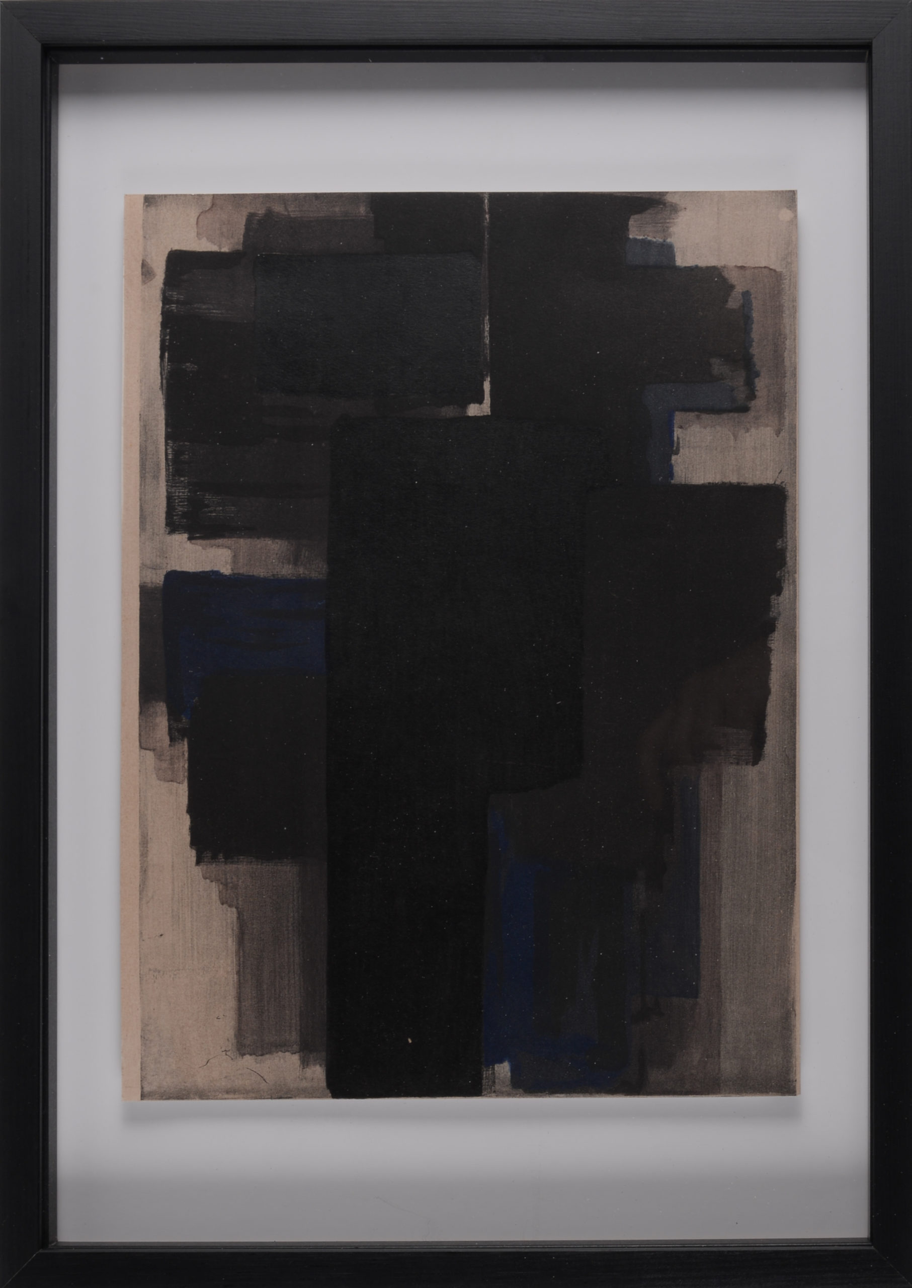 Pierre Soulages - Peinture, 1956 - Encadré ! – Image 4