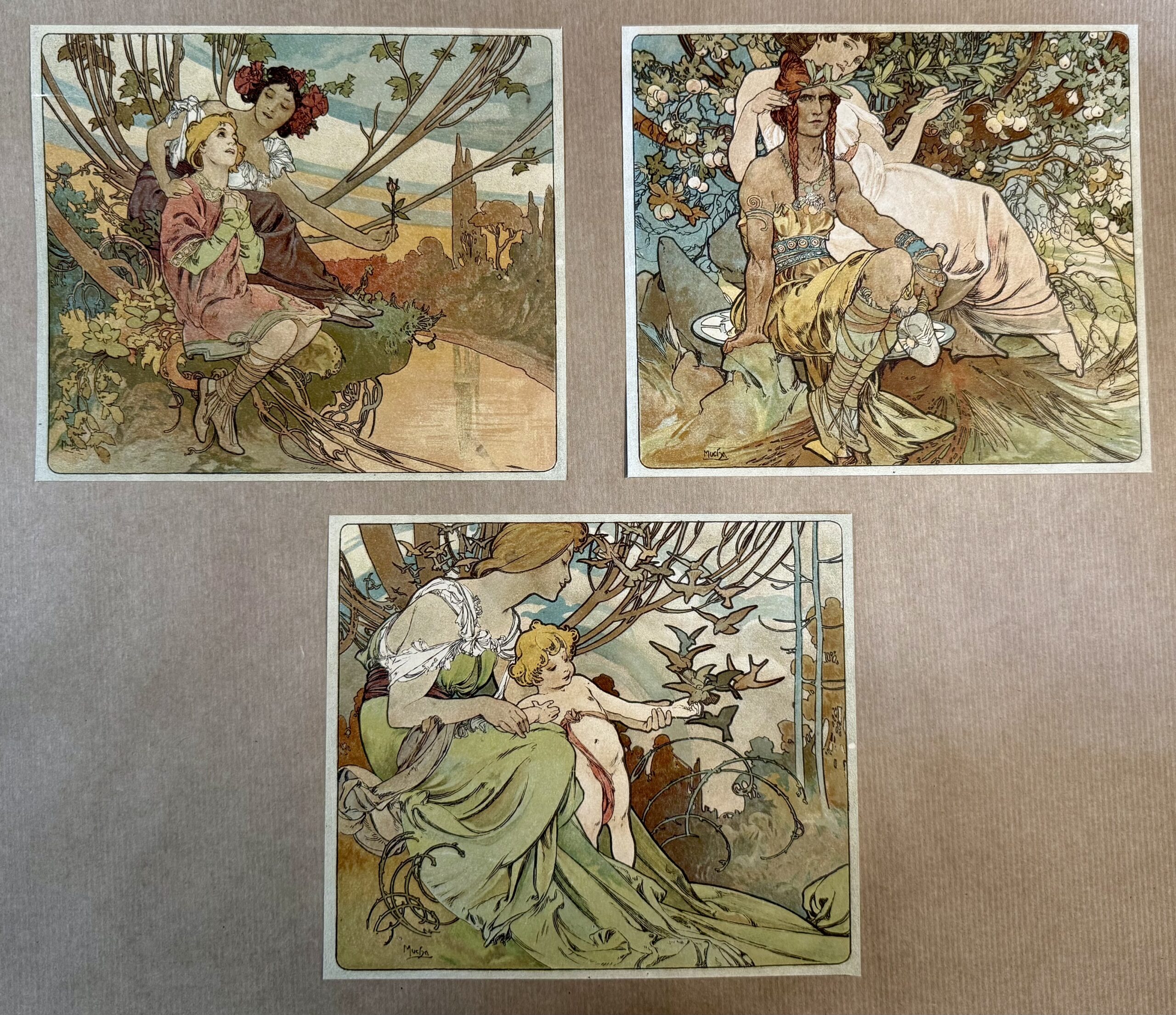 Alphonse Mucha Ages of Man, 1899 original lithograph