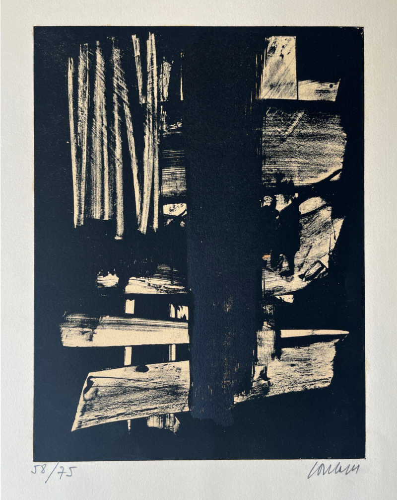 SOULAGES LITHOGRAPHIE N°9, 1959
