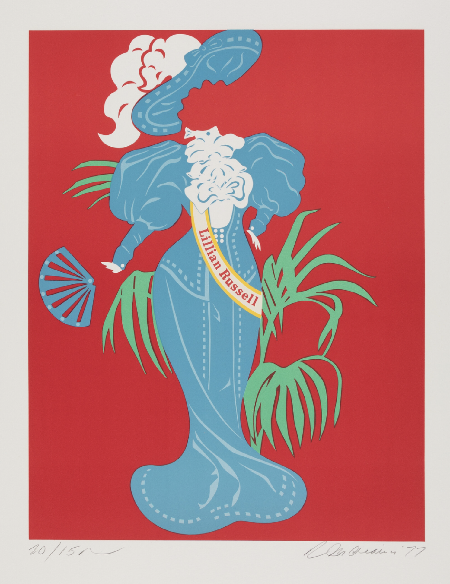 Robert Indiana - Lillian Russell, 1977 - Hand-signed - Image 3