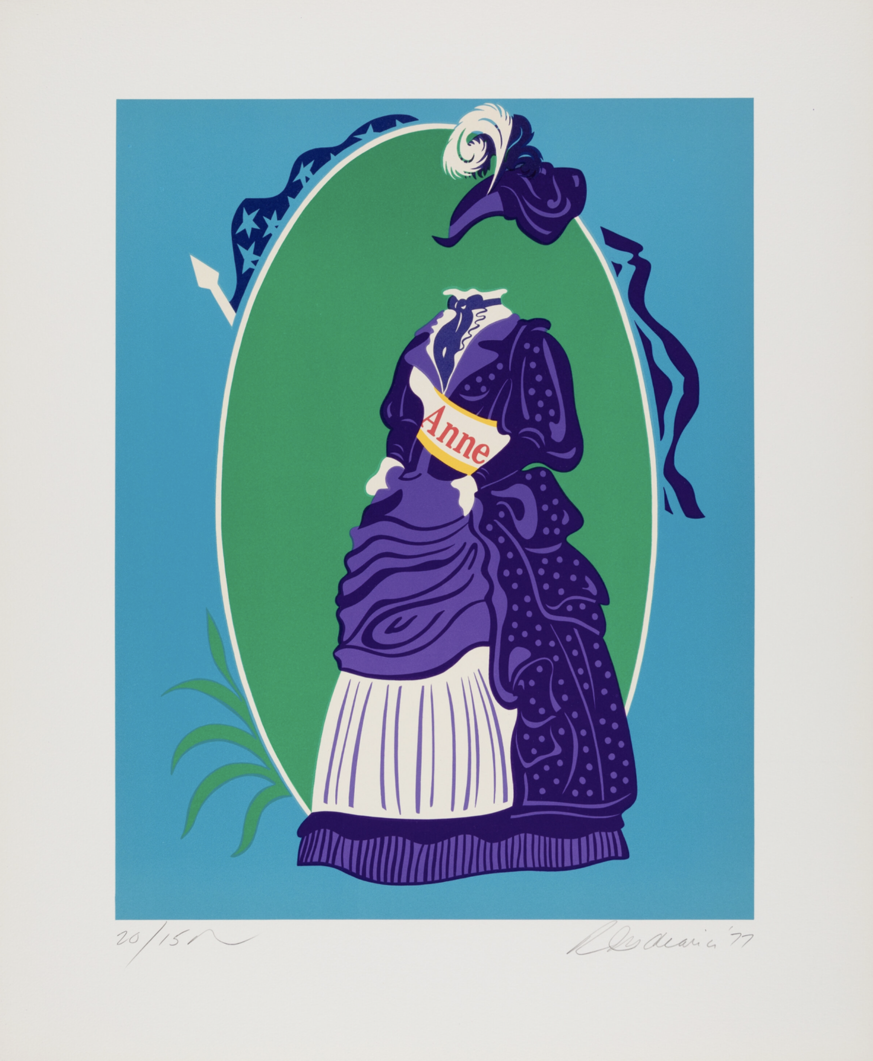 Robert Indiana - Anne, 1977 - Hand-signed