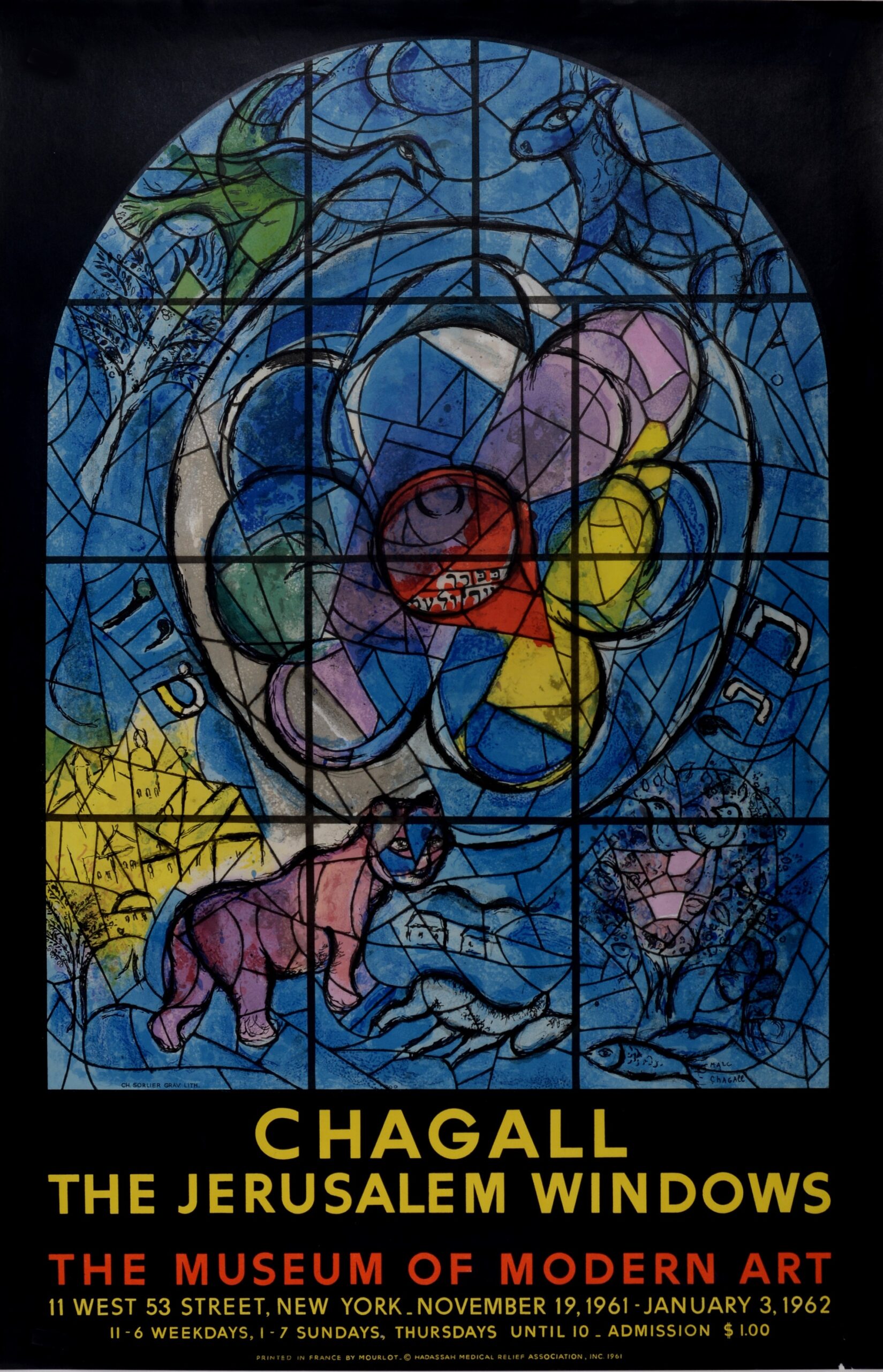 Marc Chagall (After) : The Jerusalem Windows, 1961