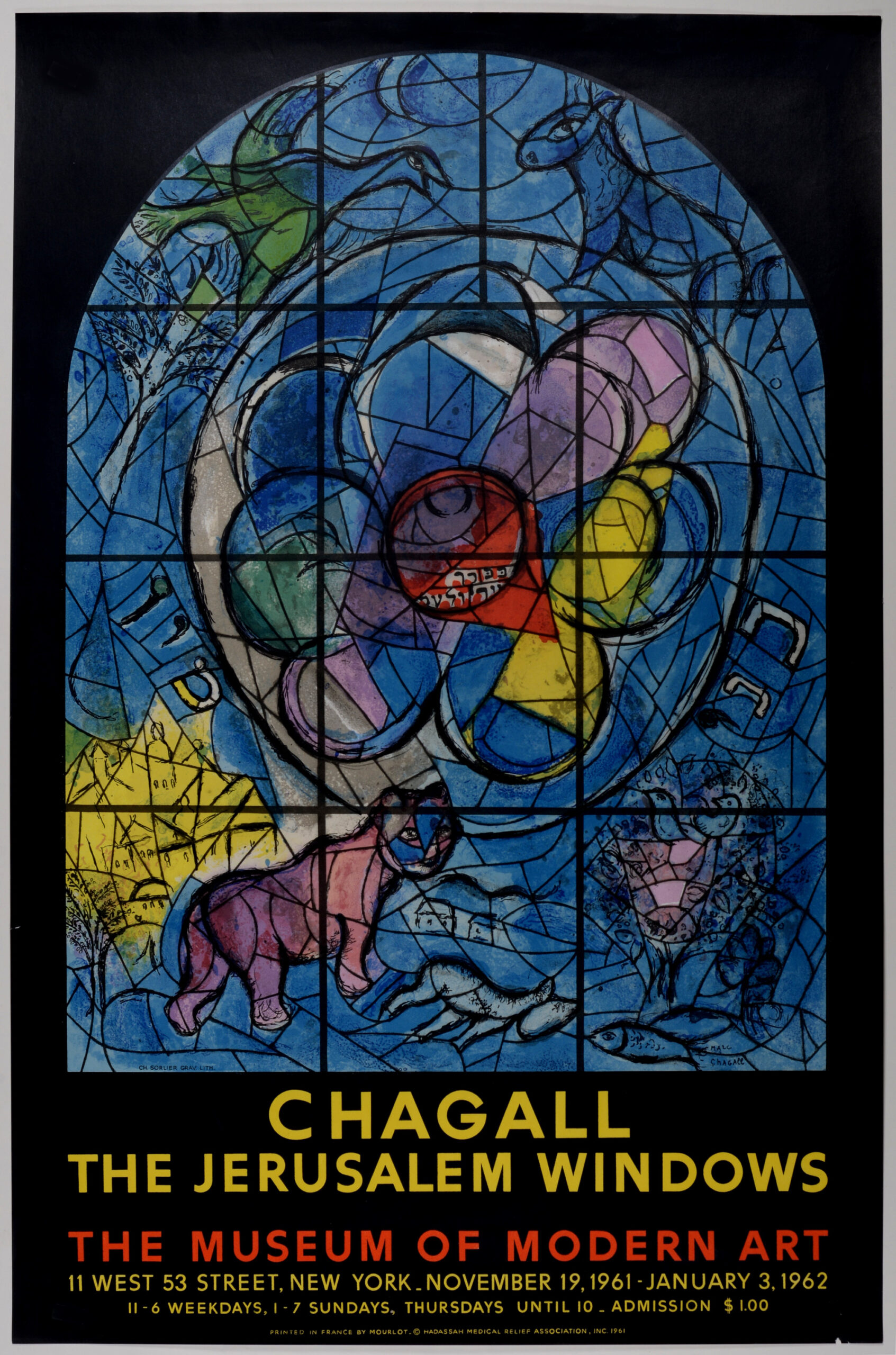 Marc Chagall (After) : The Jerusalem Windows, 1961 - Image 2