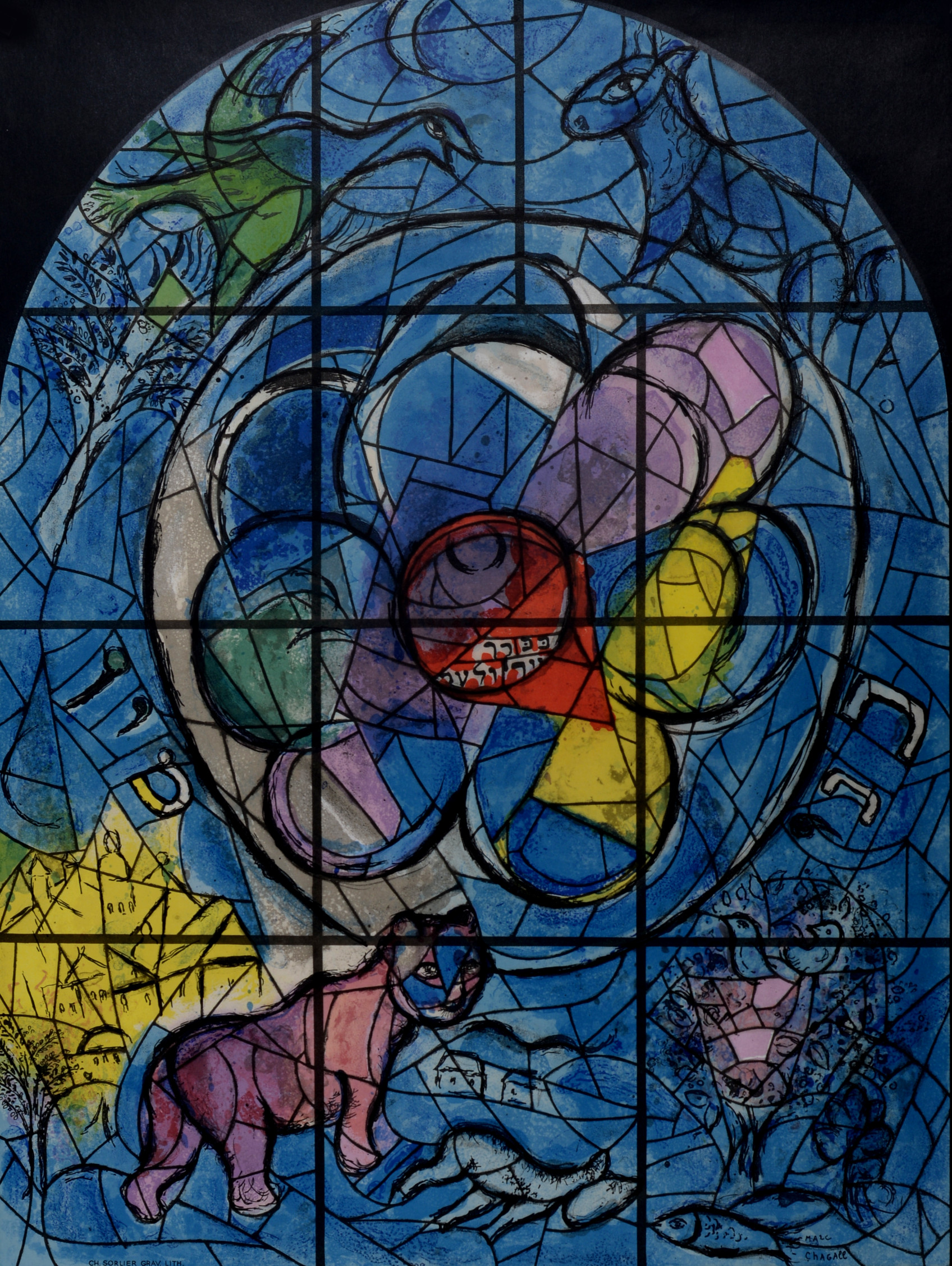 Marc Chagall (After) : The Jerusalem Windows, 1961 - Image 5