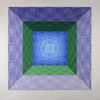 Victor Vasarely : Dorlac, 1989 Sérigraphie  Signée au crayon