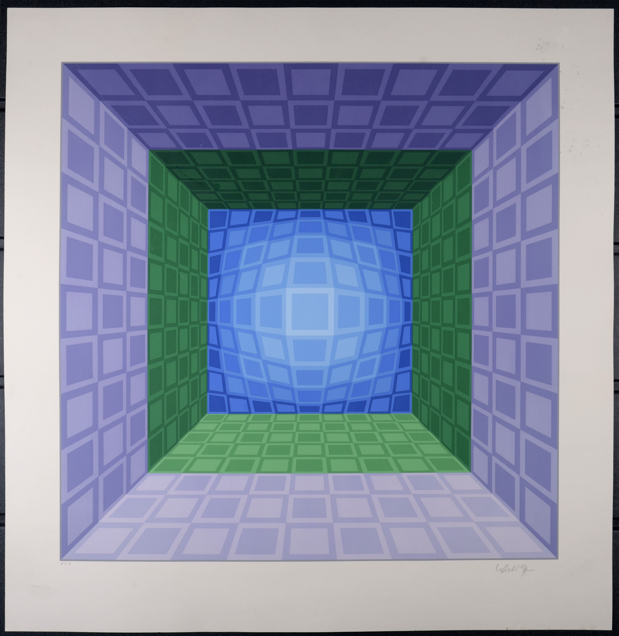 Victor Vasarely : Dorlac, 1989 Sérigraphie Signée au crayon – Image 2
