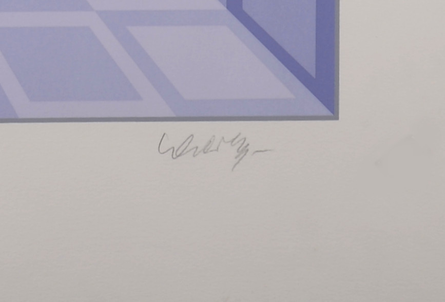 Victor Vasarely : Dorlac, 1989 Sérigraphie Signée au crayon – Image 3