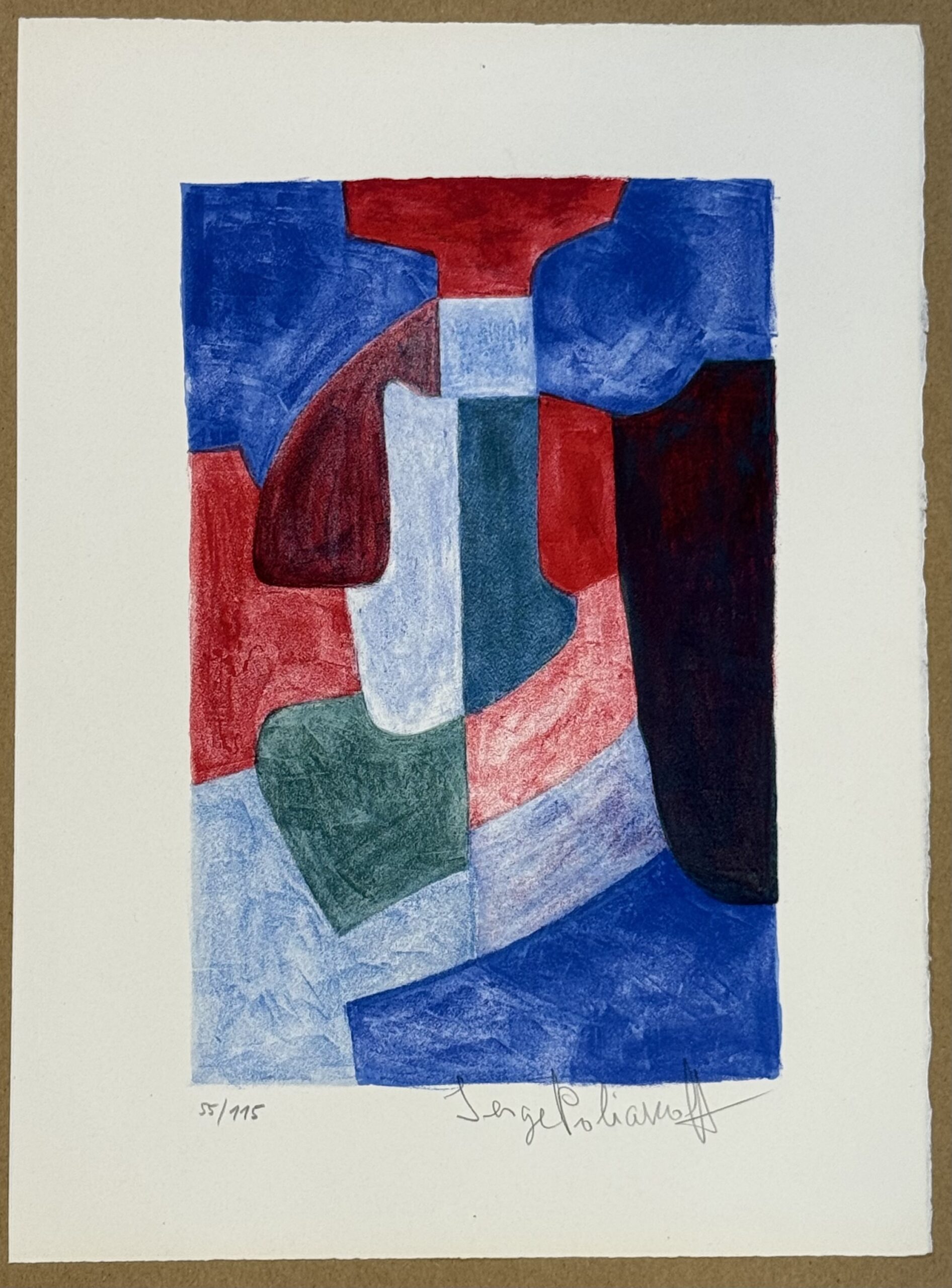 Serge Poliakoff : Composition, 1969 - Hand-signed - Image 2