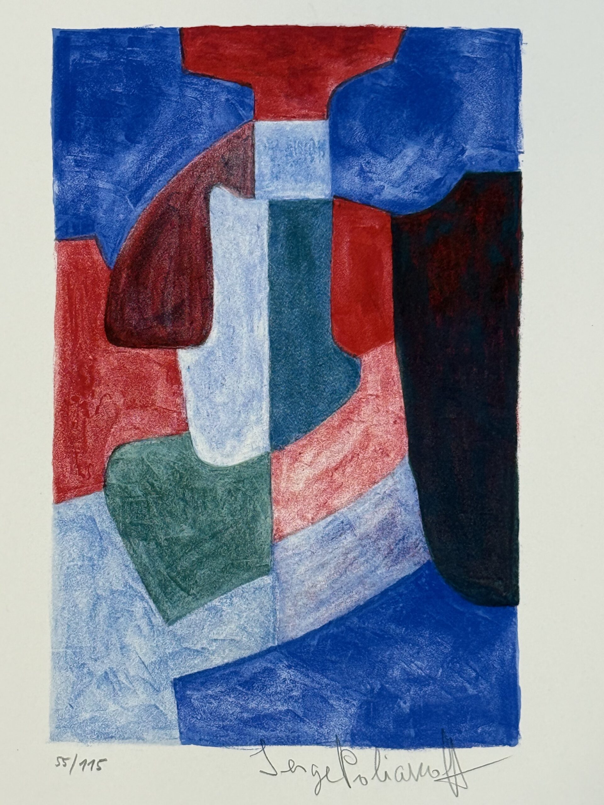 Serge Poliakoff : Composition, 1969 - Hand-signed