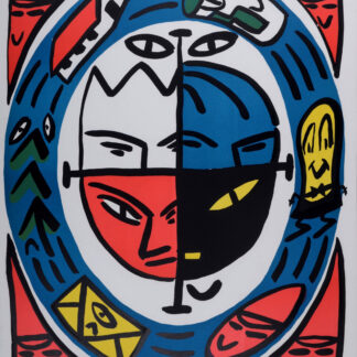 François Boisrond : 4 faces, 1984 -Signée à la main