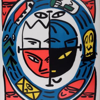 François Boisrond : 4 faces, 1984 -Signée à la main