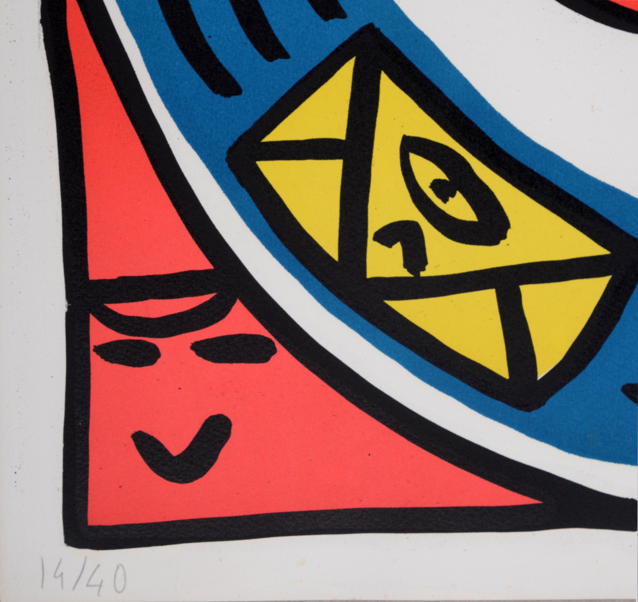 François Boisrond : 4 faces, 1984 - Hand-signed - Image 3