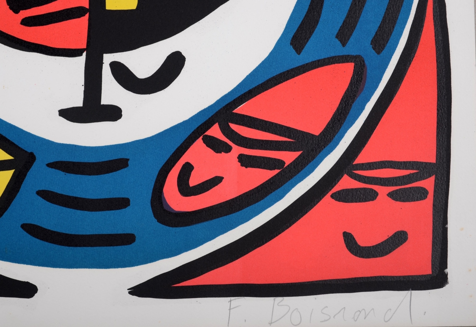François Boisrond : 4 faces, 1984 - Hand-signed - Image 4