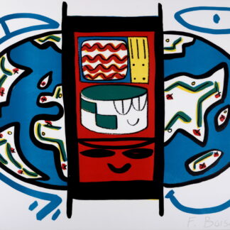 François Boisrond : Mappemonde, 1984 - Hand-signed