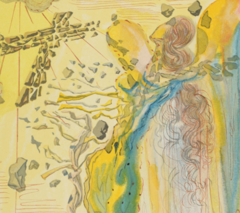 Salvador Dali : Rencontre de Dante et de Béatrice, 1963 (Copie) – Image 4
