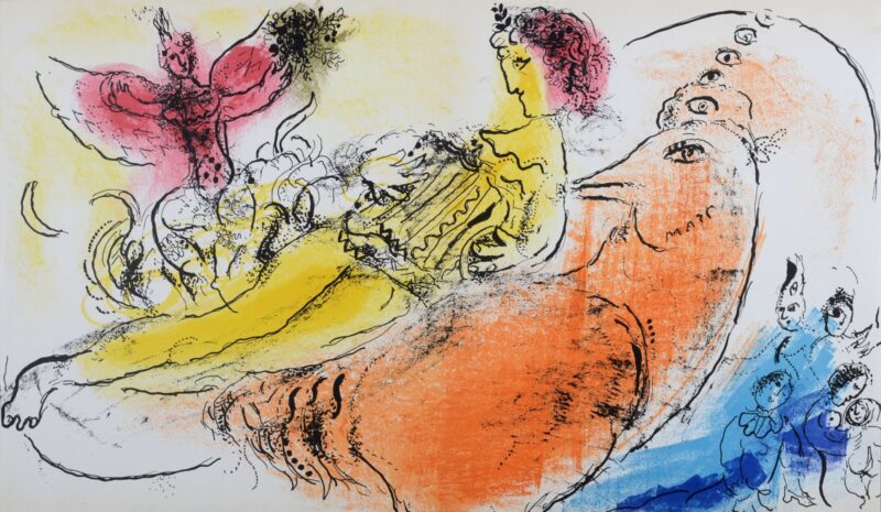 Marc Chagall (1887-1985) : L'Accordéoniste, 1957