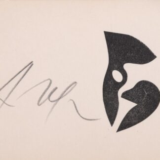 Jean Arp : Composition #16, 1960 - Signée à la main