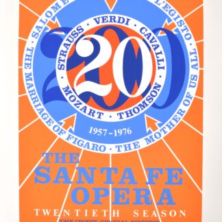 Robert Indiana : Santa Fe, 1976 - Hand-signed