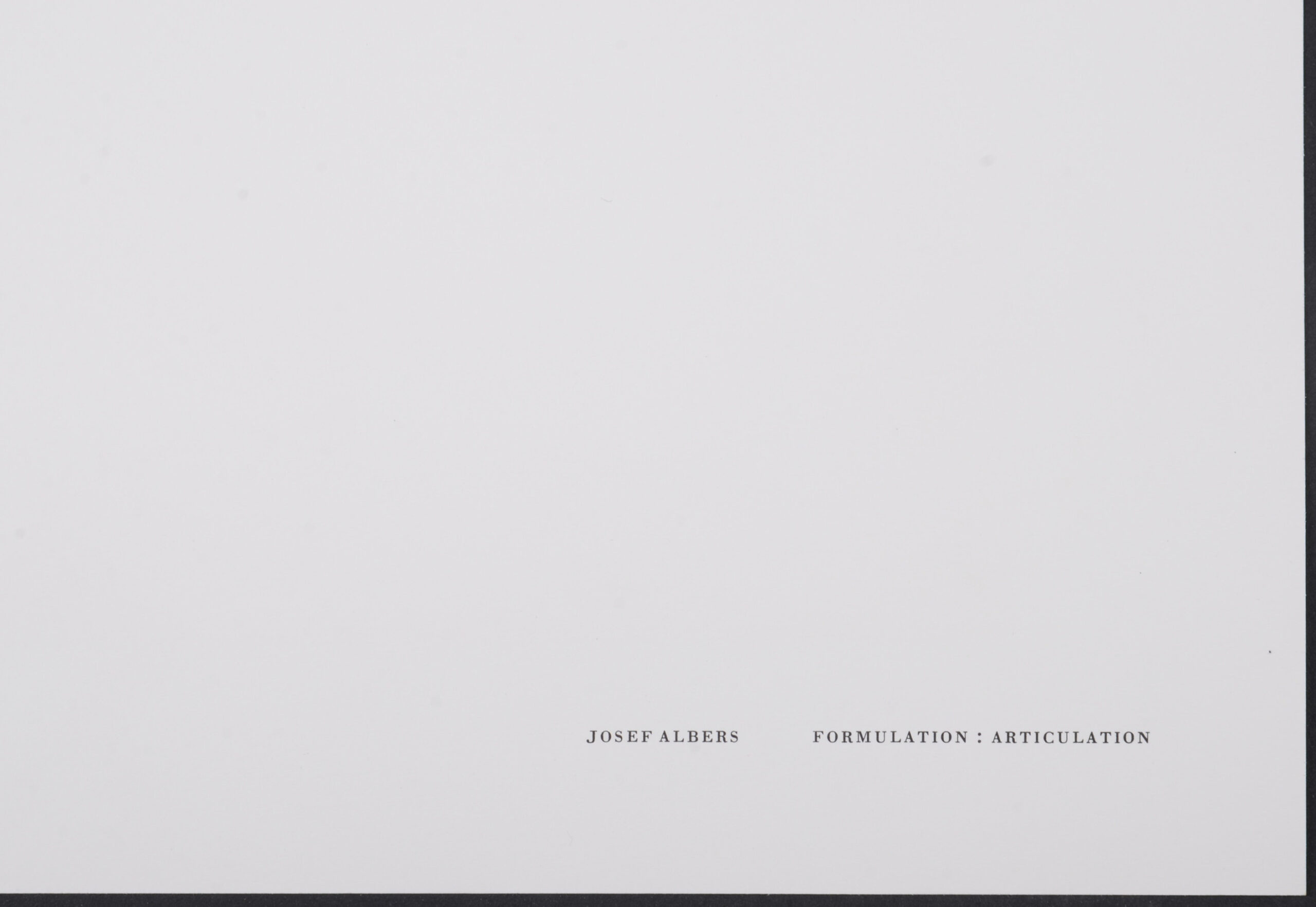 Josef Albers : Formulation Articulation #I (Large size), 1972 - Image 4