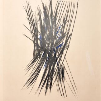 Hans Hartung : Composition L24, 1957 - Hand-Signed