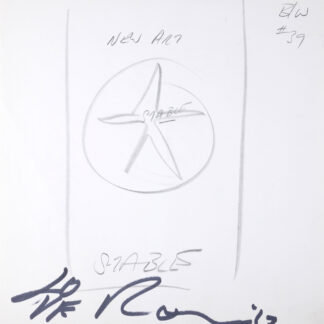 Robert Indiana : Indiana Graphics #11, 1969 - Original Double-Sided Sketch